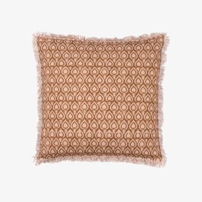 The Range Georgi Fringed Cushion - Pecan