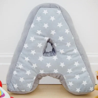 The Range Letter Cushion A - Grey