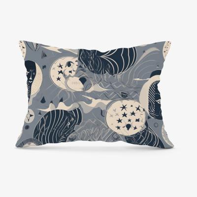 The Range Abstract Moon and Stars Cushion - Grey / 28cm
