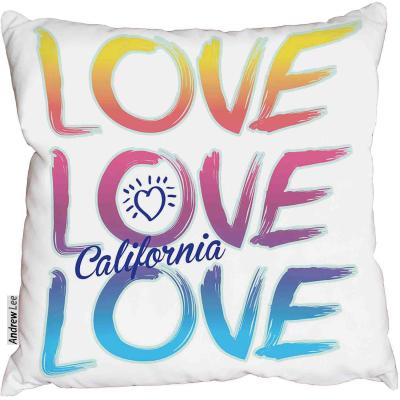 The Range Love california Cushion - Blue / 60cm
