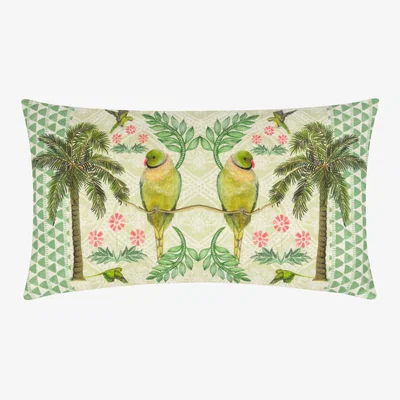 The Range Valera Zika Parrots Tropical Cushion - Multicolour / Feather