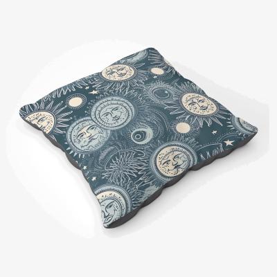 The Range Silver Blue Moon and Stars Floor Cushion - Blue