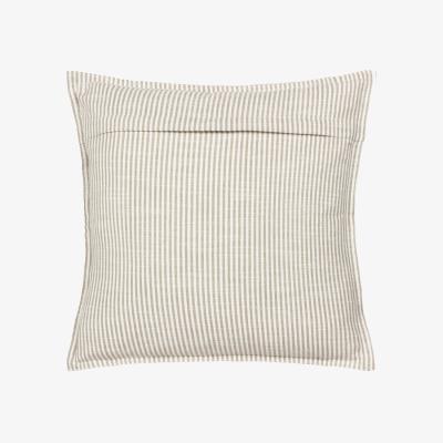 The Range Truro Stripe Reversible Polyester Filled Cushion - Natural