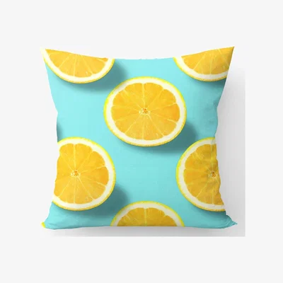 The Range Fresh Lemons Cushion - Yellow / 60cm