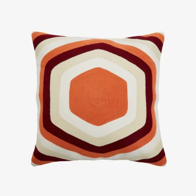 The Range Bosie Ozella Hexagonal Multicolour Cushion - Multicolour