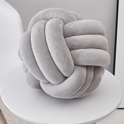 The Range Twist Knot Cushion  - Grey