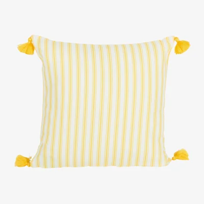 The Range Portofino Stripe Cushion - Yellow