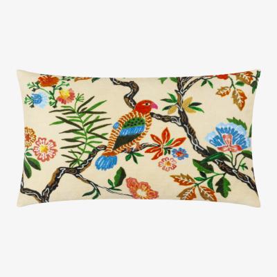 The Range Sittacula Embroidered Cushion - Multicolour / 80 Feather 20 Polyester