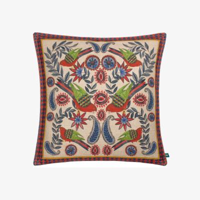 The Range Akamba Mirrored Parrots Tropical Cushion - Multicolour / Feather
