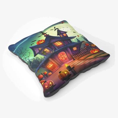 The Range Spooky Halloween House Floor Cushion - Orange