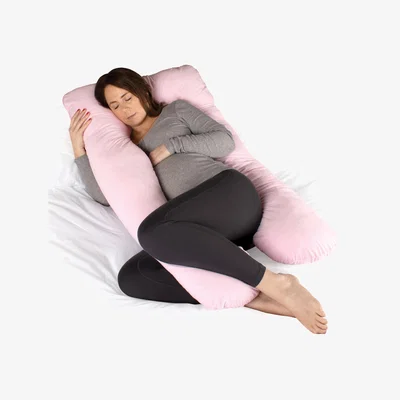 The Range Pregnancy and Nursing Support Cushion U Shaped - Pink