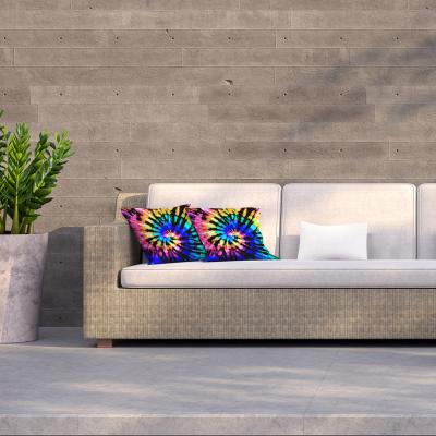 The Range Tie Dye Pattern Outdoor Cushion - Blue / 60cm