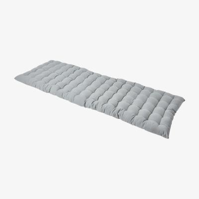 The Range Solid Garden Bench Pad Cushion - Grey / 143cm