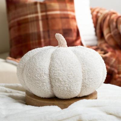 The Range Pack of Boucle Fleece Autumn Halloween Pumpkin Filled Cushion - Rust