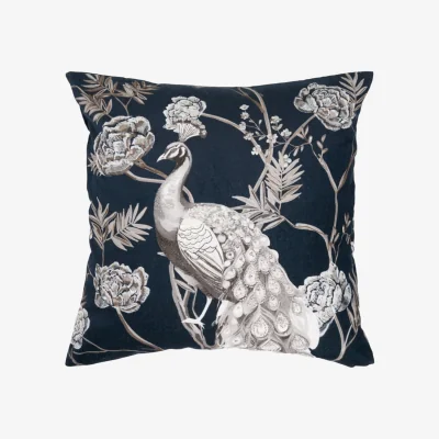 The Range Majestic Peacock Cushion - Navy