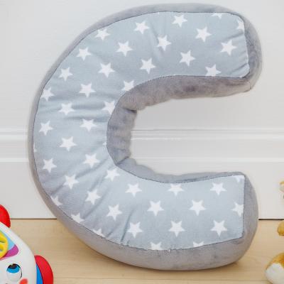 The Range Letter Cushion C - Grey/White
