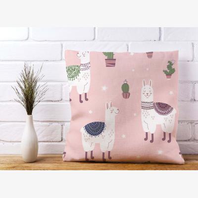 The Range Happy Lama Cushion - Pink / 45cm