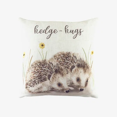The Range Woodland Hedge Hugs Hedge-Hugs Cushion - Multicolour / 80 Feather 20 Polyester / 80 Polyester 20 Feather