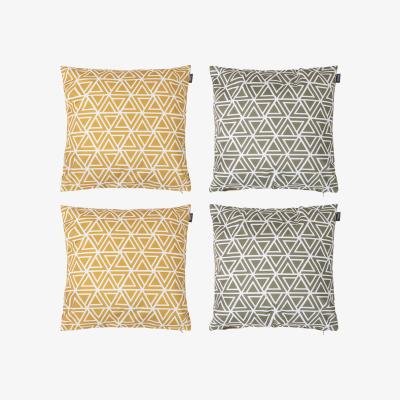 The Range Geometric Print Outdoor Cushion - Yellow / 4