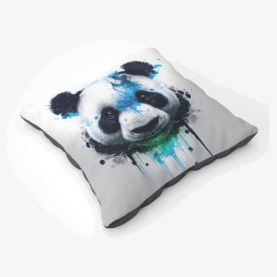 The Range Panda Face Splashart Light Background Floor Cushion - Blue
