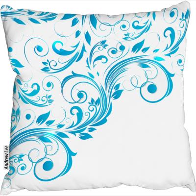 The Range Swirls Cushion - Blue / 60cm