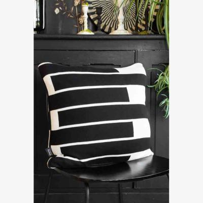 Rockett St George Monochrome Block Knitted Cushion