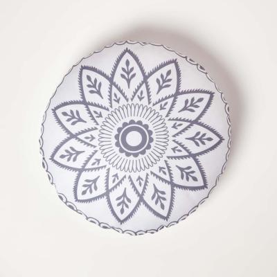 The Range Henna Round Grey Outdoor Cushion - Grey