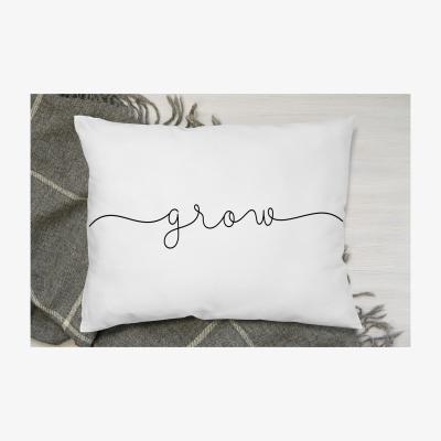 The Range Text Glow Cushion - White