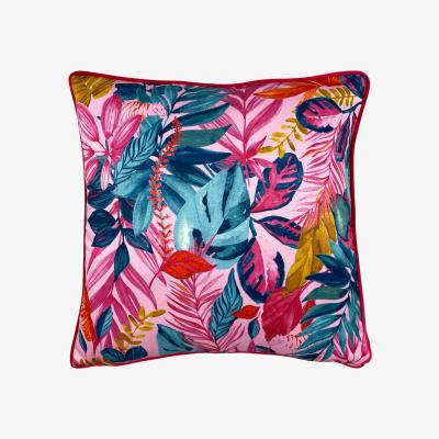 The Range Psychedelic Jungle Tropical Cushion - Pink / Polyester
