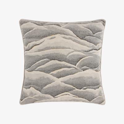The Range Stratus Jacquard  Cushion - Grey / Feather