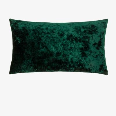 The Range Verona Crushed Velvet Cushion - Emerald / Polyester
