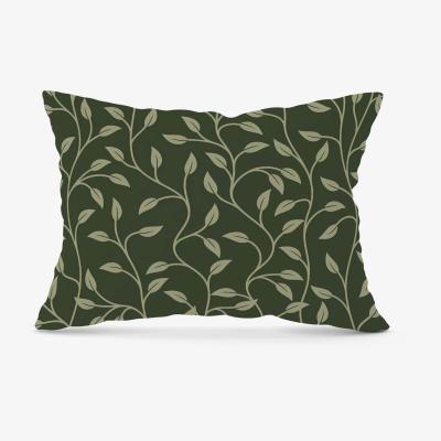 The Range Green Shrub With Leaves Cushion - Green / 28cm