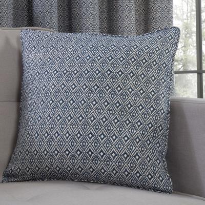 The Range Aztec Navy Patterned Pre Filled Cushion - Navy