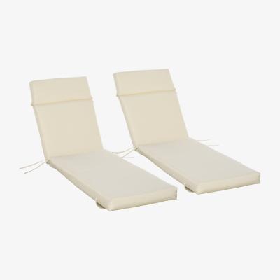 The Range Set of 2 Sun Lounger Cushion - Cream