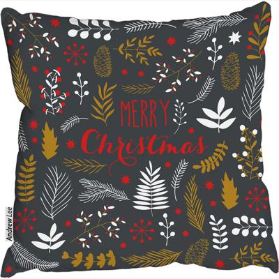 The Range Merry Christmas Lettering Stylish Cushion - Black / 60cm