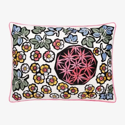 The Rug Seller Christian Lacroix Garden Mix Floral Cushion in Multicolore