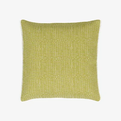 The Rug Seller Pompano Geometric Outdoor Cushion By Designers Guild in Acacia Green
