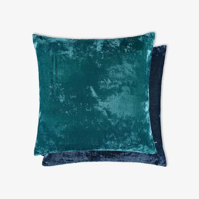 The Rug Seller Kenny Cushion by William Yeoward in Peacock French Navy60x60cm