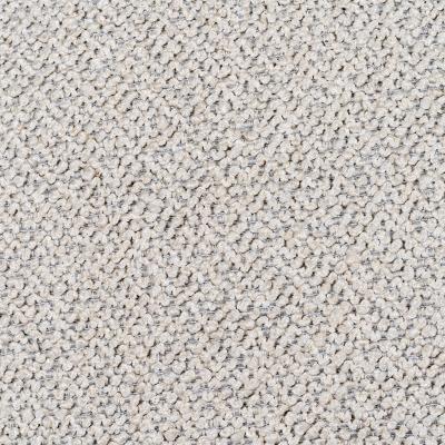 The Rug Seller Leighton Boucle Velvet Piping Cushion in Cream Green58x58cm