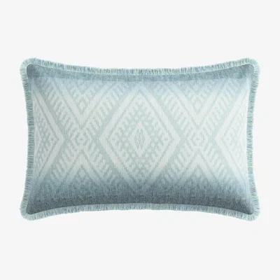 The Rug Seller Saja Kilim Cushion by Bedeck of Belfast in Teal Blue&nbsp;70x40cm