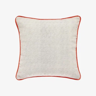 The Rug Seller Country Leaf Cushion By Joules in Linen Beige