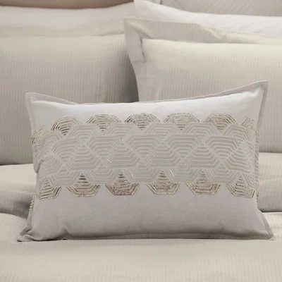 The Rug Seller Reeves Cushion by Helena Springfield in Champagne Beige60x35cm