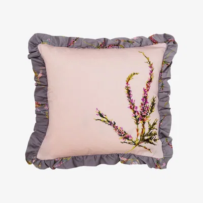 The Rug Seller Heather Floral Cushion by Ted Baker in Pink&nbsp;45x45cm