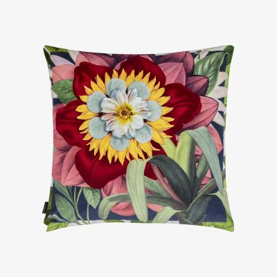 The Rug Seller Christian Lacroix Flowerworks Floral Cushion in Camelia Orange