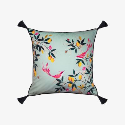 The Rug Seller Duckegg Bird Feather Cushion by Sara Miller