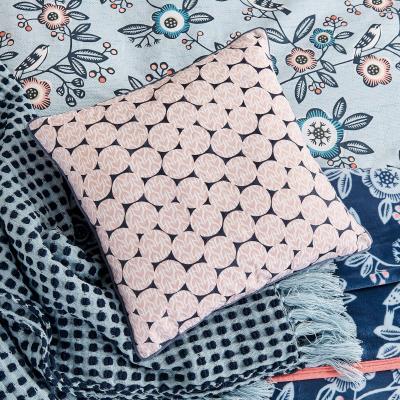 The Rug Seller Jay Geometric Cushion by Helena Springfield in Sky Blue
