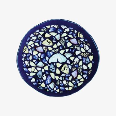 The Rug Seller Kaleidoscope Butterfly Cushion by Ted Baker in Navy Blue&nbsp;45x45cm