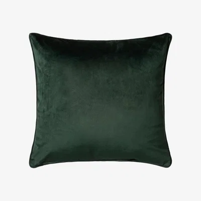 The Rug Seller Bellini Velvet Cushion in Forest Green45x45cm