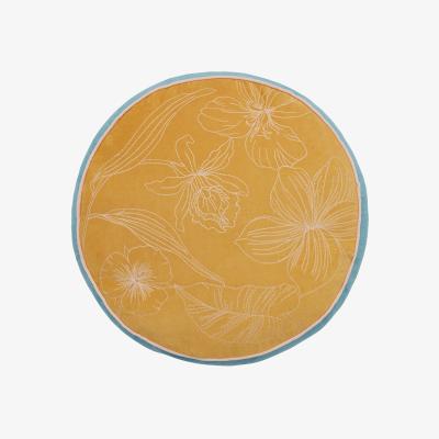 The Rug Seller New Hampton Cushion by Ted Baker in Delphinium Yellow