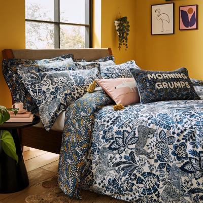 The Rug Seller Rumble In The Jungle Cushion by Scion in Denim Blue30x50cm